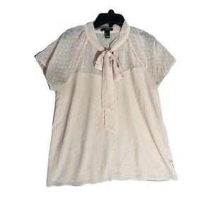 Forever 21 Pink‎ Top Small Front Tie